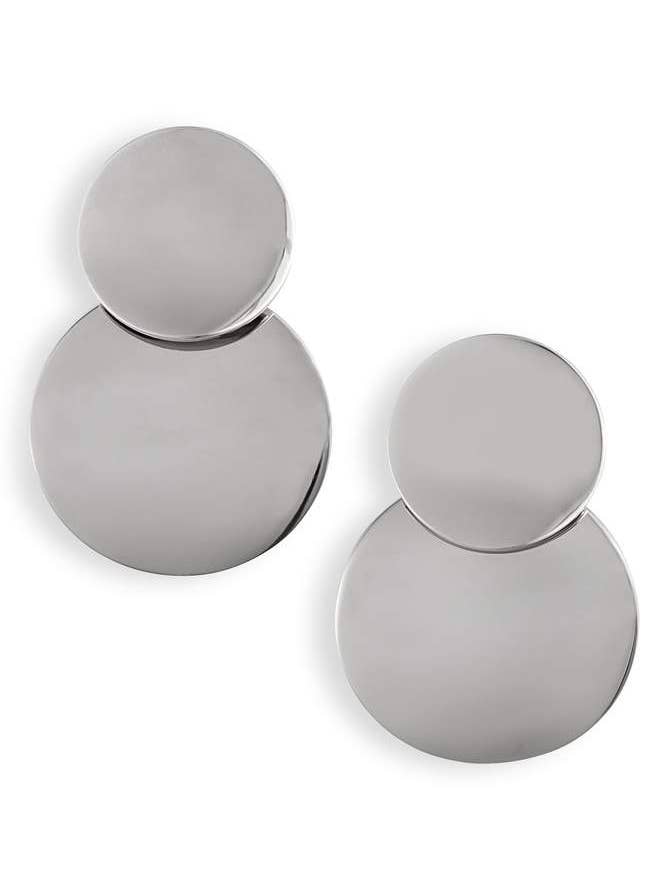 Double Disk Drop Earrings for wholesale by Knotty Accessories