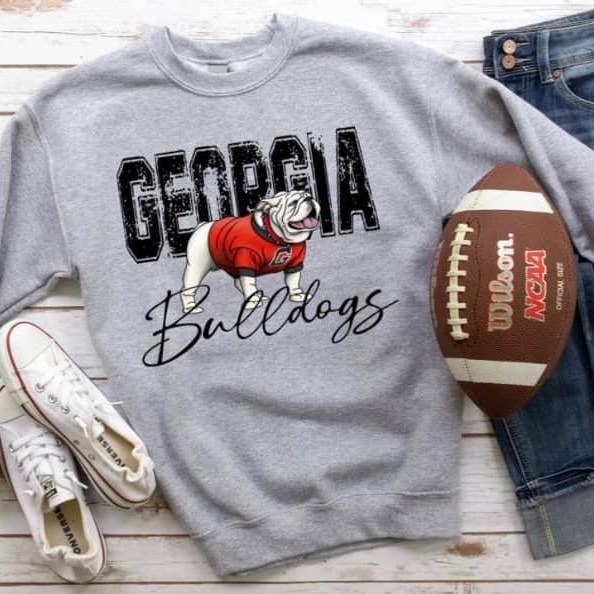 Southern Designs & Home Decor - Wholesale Graphic Sweatshirt - Women's - Georgia Bulldogs Gildan Gray Women's Graphic Sweatshirt