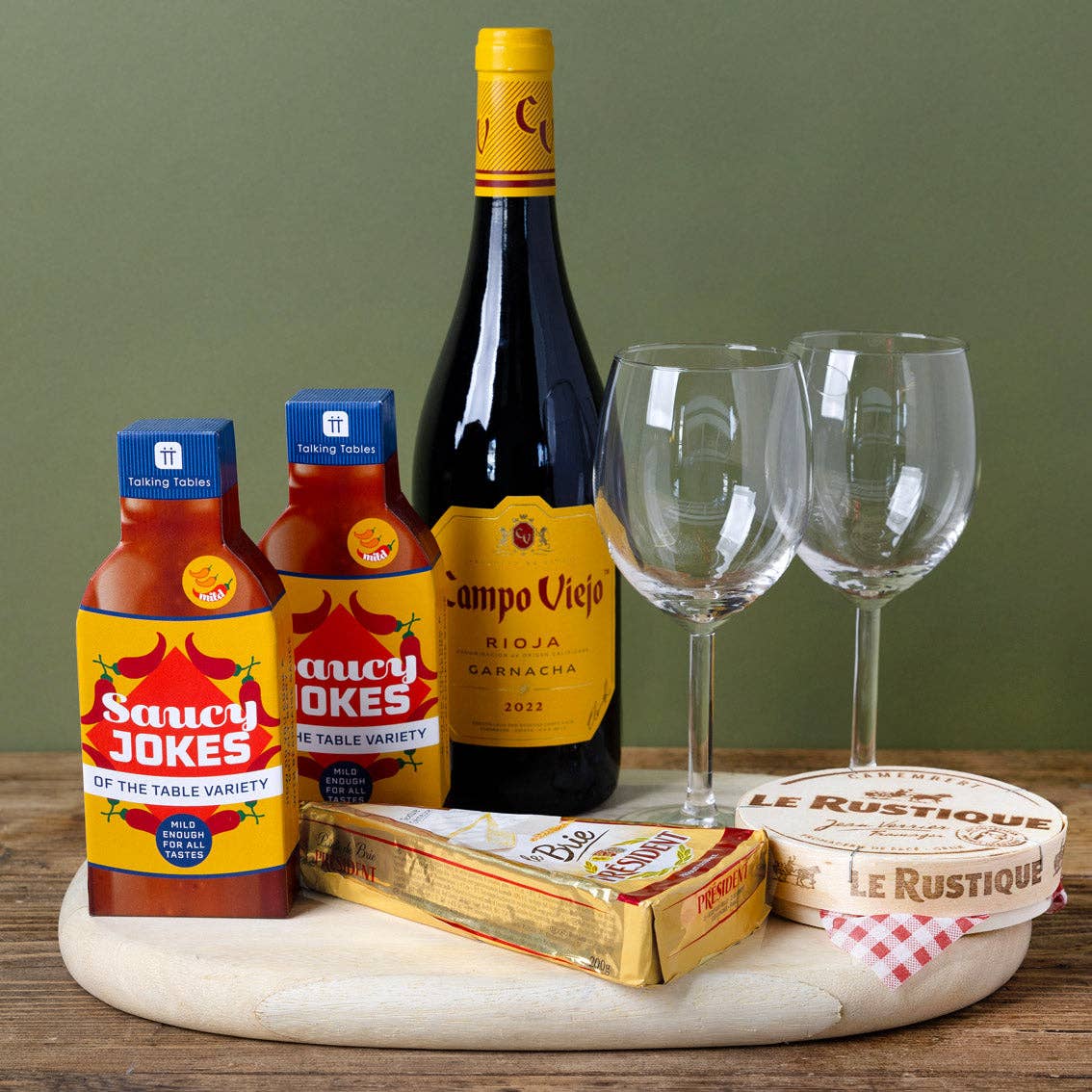 Talking Tables USA - Vente Jeux de cartes - Blagues Alimentaires Épicées - Affichage | Cadeaux de Noël |5