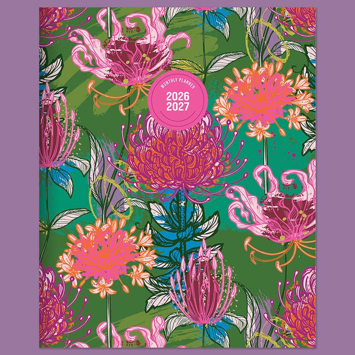 July 2026 - June 2027 Fully Floral Medium Monthly Planner for wholesale by TF Publishing - Paper Goods