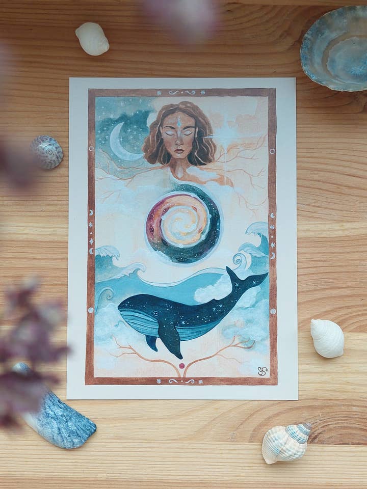 Konstvykort "Kosmos" för wholesale av sieben lichter