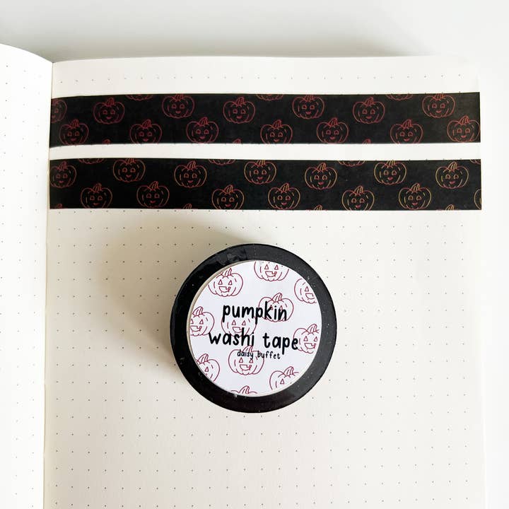 Pumpkin Halloween washi tape for wholesale by Daisy Buffet
