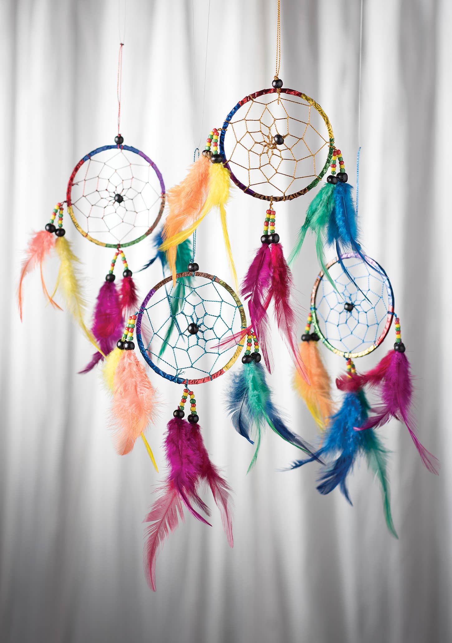 Namaste – wholesale Dreamcatcher – Bright Multi-Coloured Dreamcatcher1