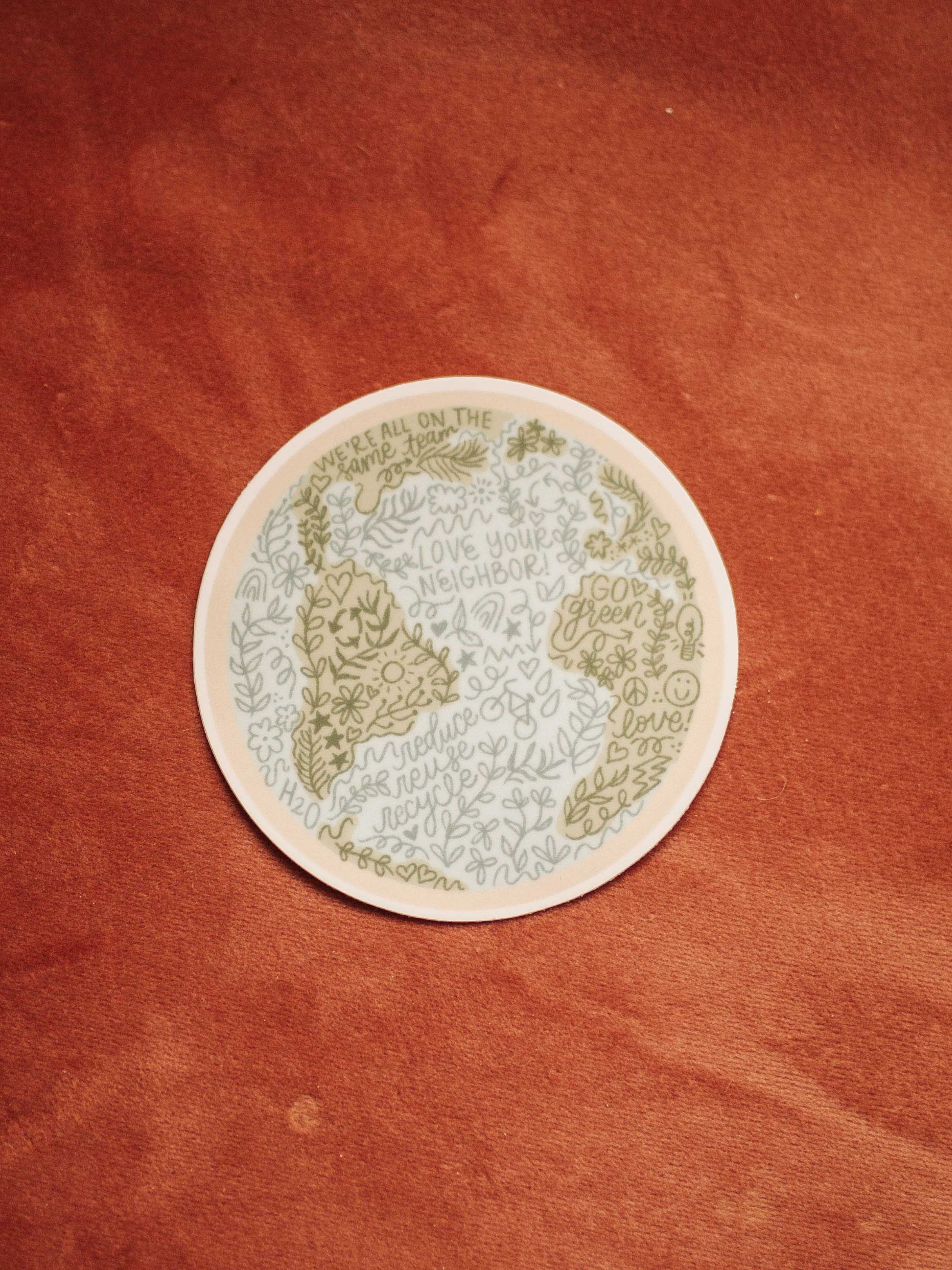 Hands Producing Hope - Wholesale Sticker - Earth Sticker