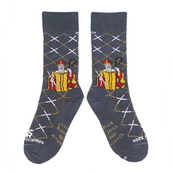 Sock Religious - Wholesale Socks - Unisex - St. Blaise Adult Socks
