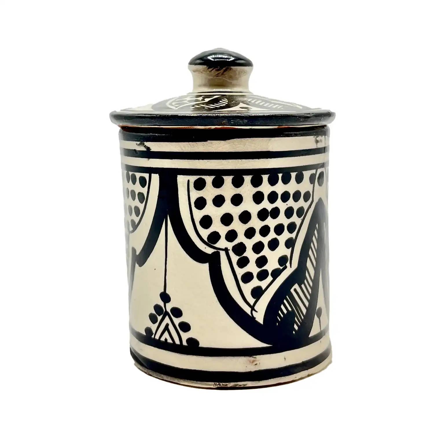 Etnico del Mondo - Wholesale Food Storage Container - Ethnic Spice Container Safi Hand-Painted Ceramic #40