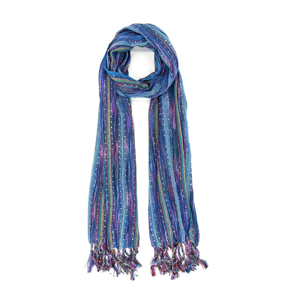 Humble Hilo – wholesale Scarf – Women's – Humble Hilo Multicolored Thread Artisan Scarf49
