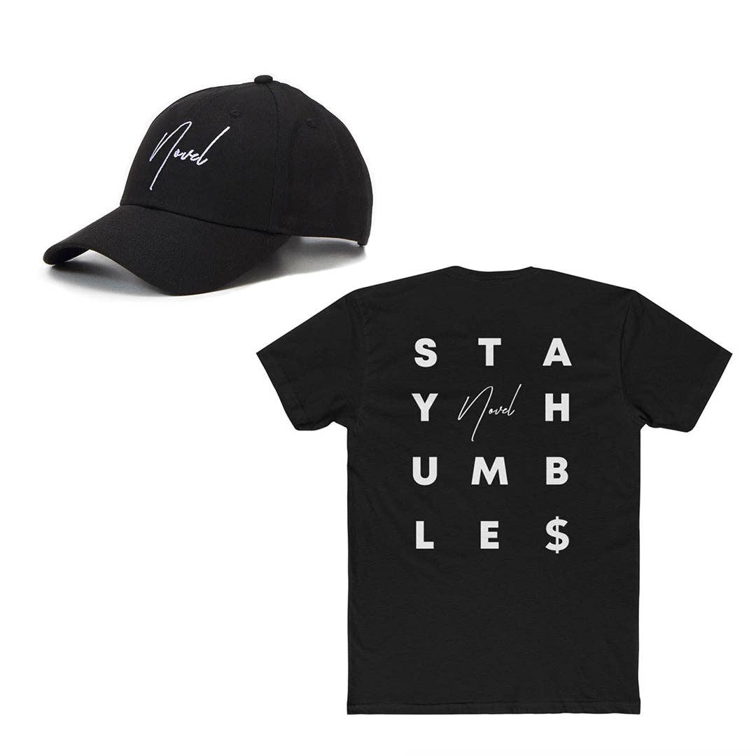 NOVEL – wholesale T-shirts med screentryck – Unisex – NOVEL t-shirt och keps i paket0