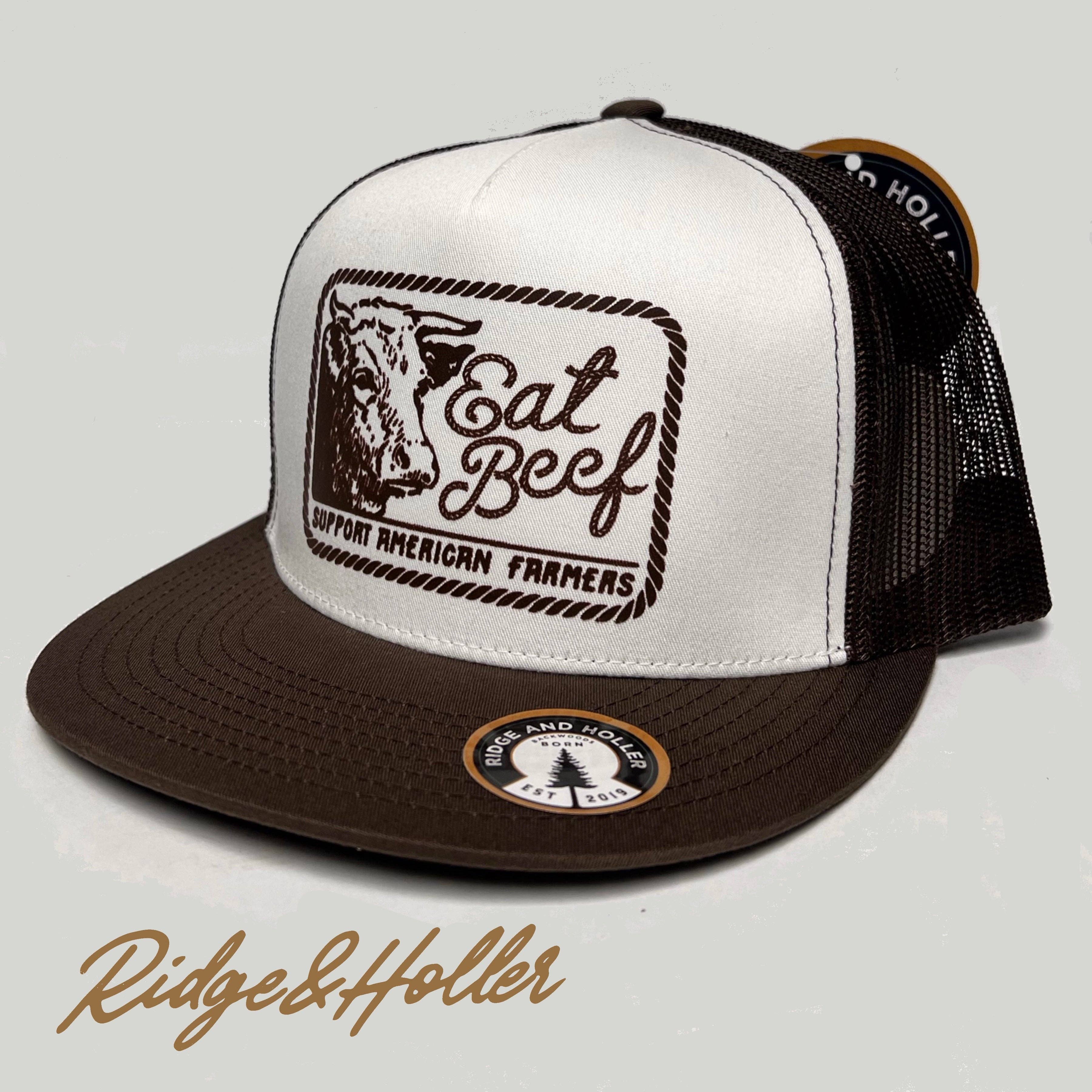Ridge&Holler - Wholesale Trucker Hat - Unisex - Eat Beef2