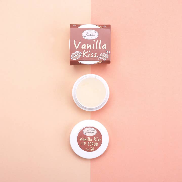 Vaniljkyss läppskrubb, läppvård mot torra läppar för wholesale av BadeFee