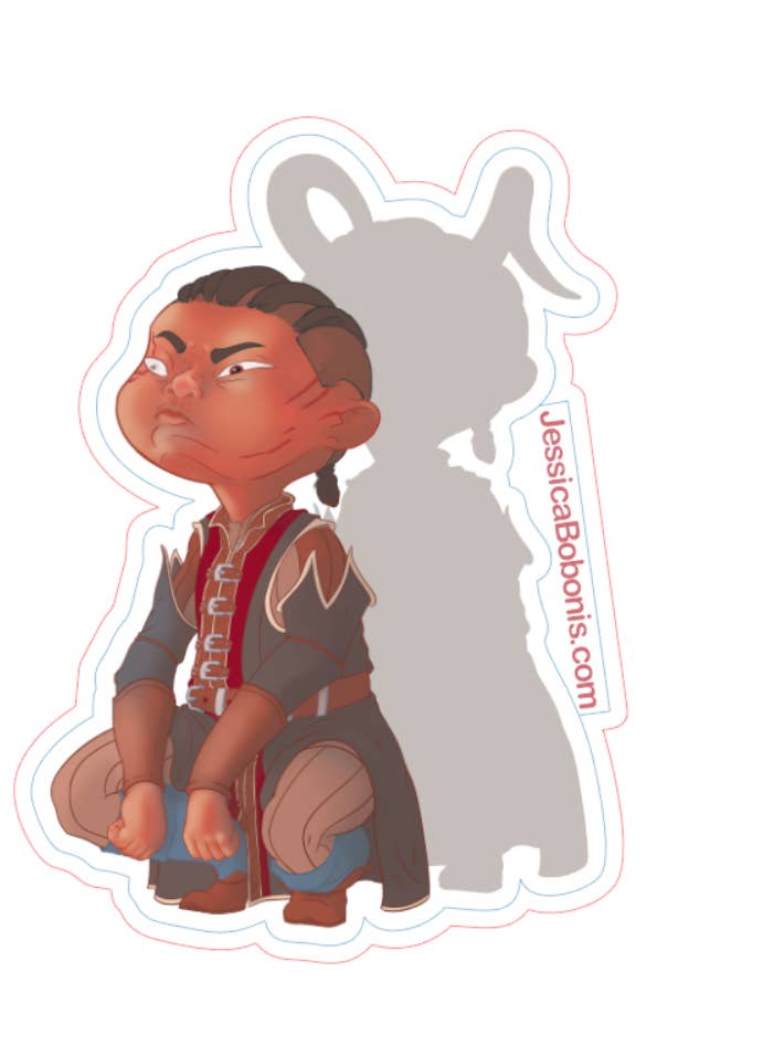 Autocollant Wyll Unique pour la vente par Whimsy Lantern