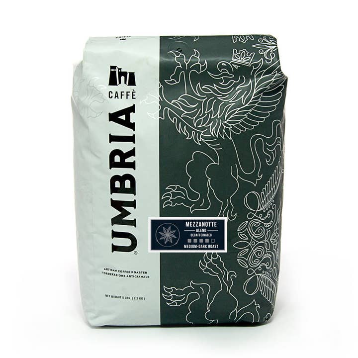Mezzanotte Blend - 5 lb. Bag for wholesale by Caffe Umbria