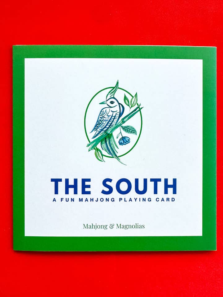 The South: A Fun Mahjong Playing Card (Set of 4) for wholesale by Mahjong & Magnolias