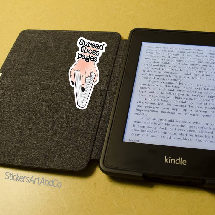 Stickers Art & Co - Wholesale Sticker - Spread Those Pages Sticker Book Club / Waterproof3