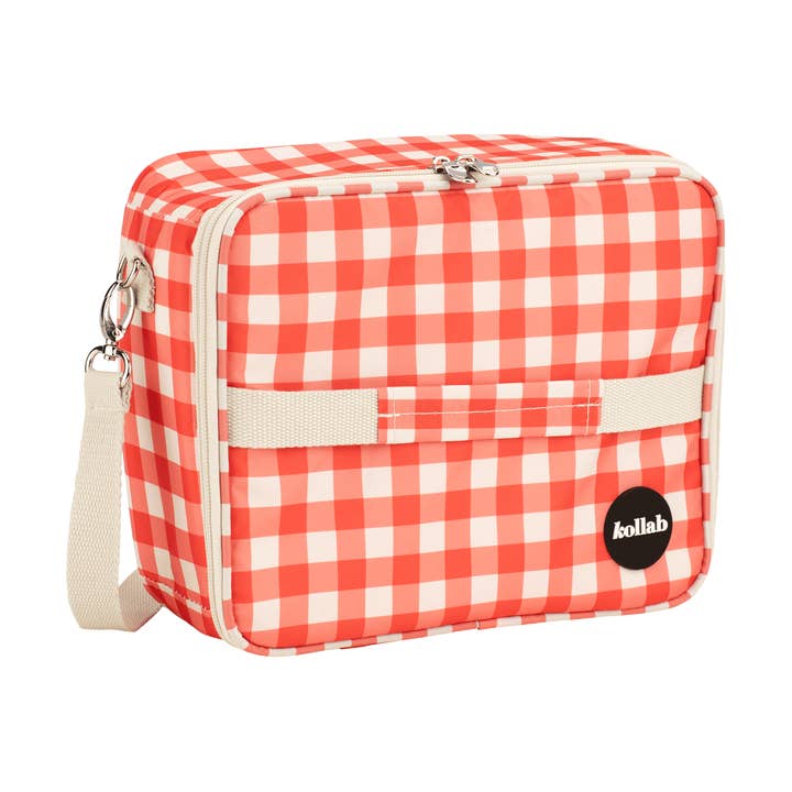 Bento Bag Red Check for wholesale by Kollab