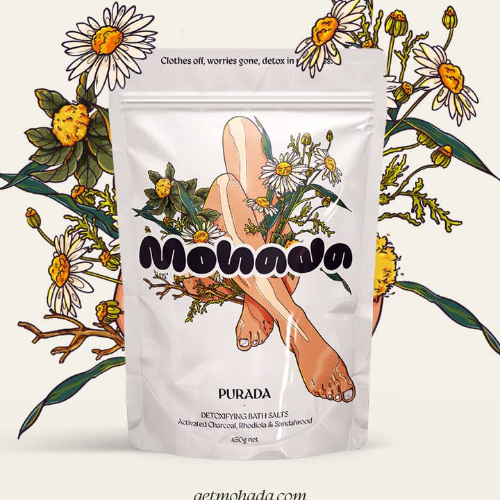 MOHADA – Engroshandel Badesalt – Dybt Detox Badesalt med Adaptogener Selvpleje Spa Gave 450g / 16oz0