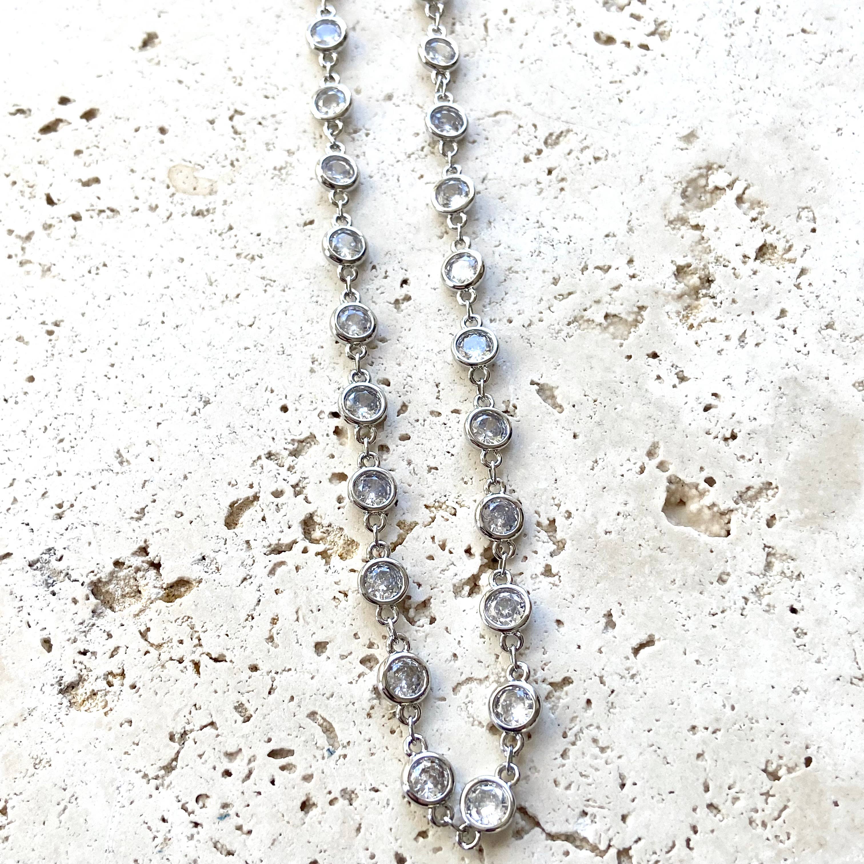 VB&CO Designs Handmade Jewelry - Venta al por mayor Collares de cadenas y eslabones - Cristal brillante, en capas, collar, joyería de boutique1