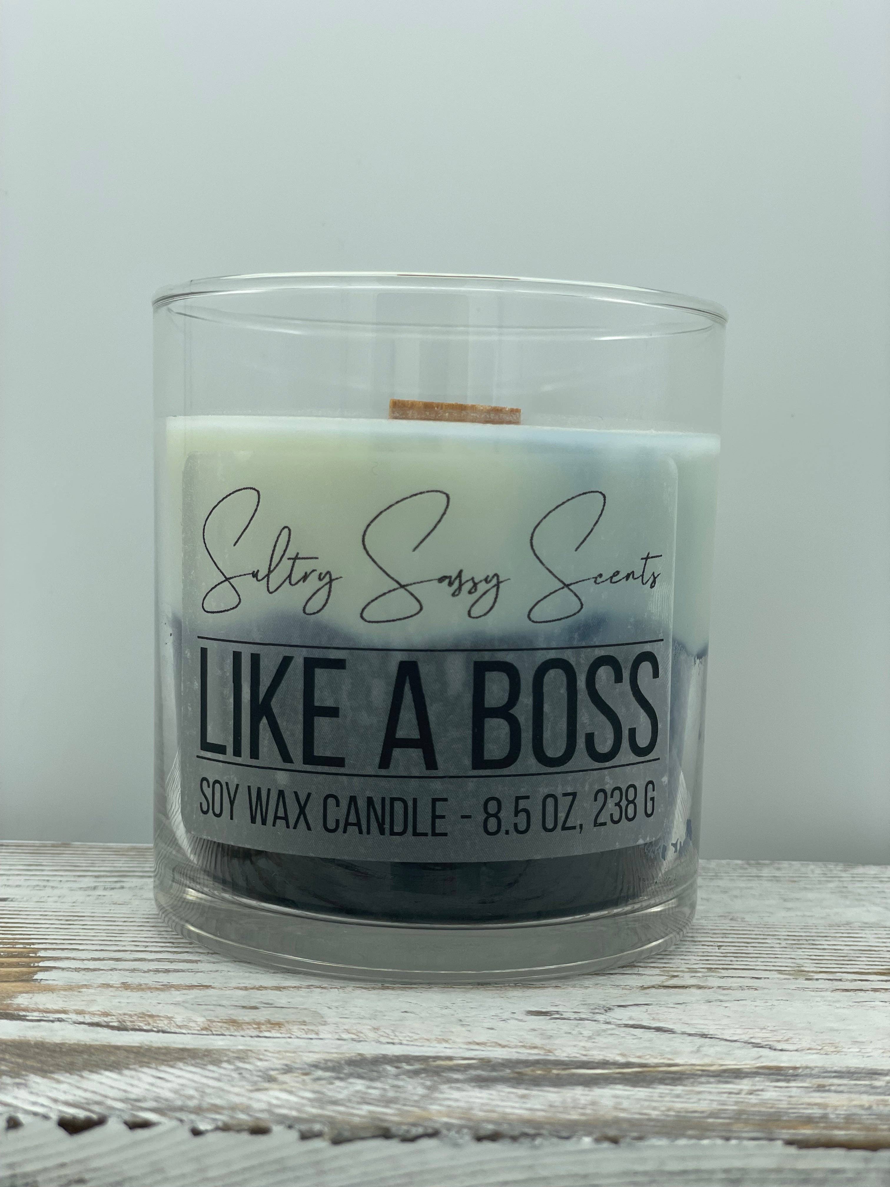 Sultry Sassy Scents - Wholesale Jar/Filled Candle - Like a Boss - Soy Wax Candle0