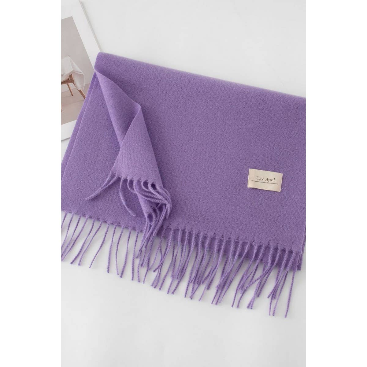 NINEXIS - Vente Écharpe – femme - CWASC1482_ÉCHARPE CHAUDE DE COULEUR UNIE À COL CHÂLE29