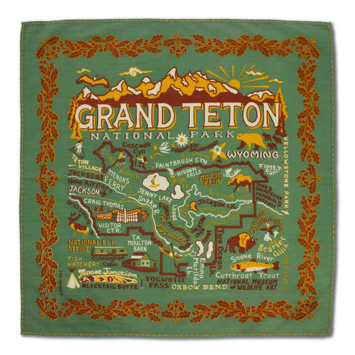 Grand Teton Bandana for wholesale by catstudio
