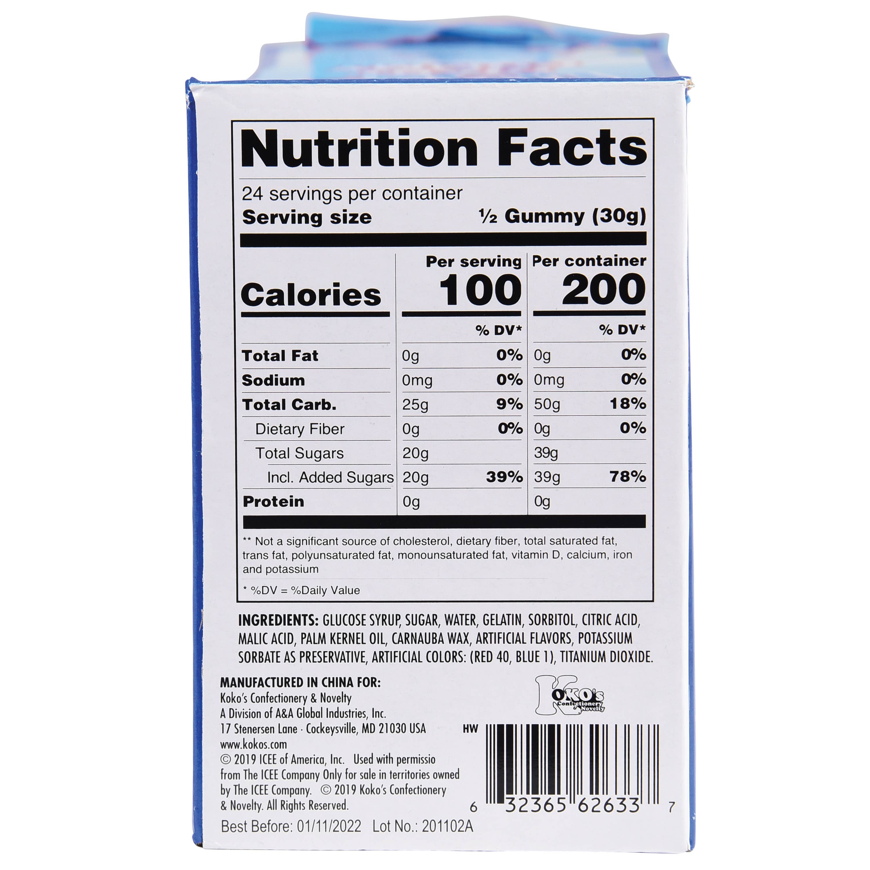 US Toy Company - Wholesale Gummy - Icee Giant Gummy 12-unit Candy Display2