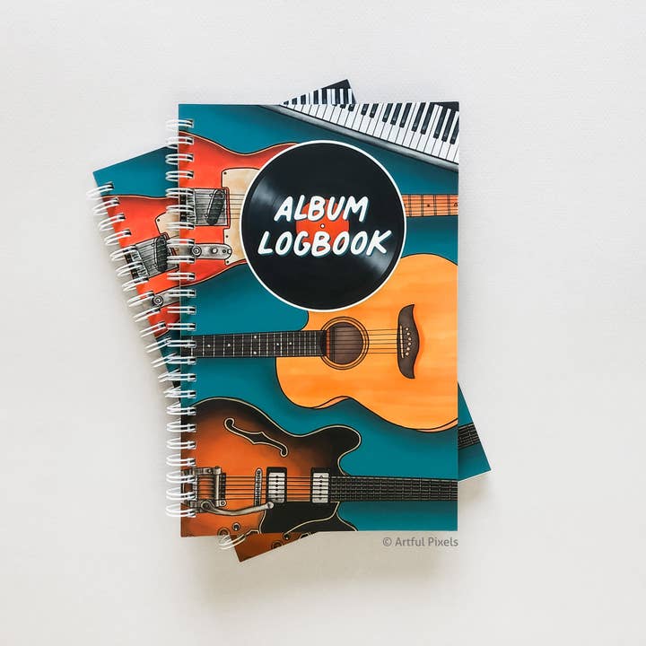 Music Album Logbook | Journal for Music Lovers for wholesale by Artful Pixels