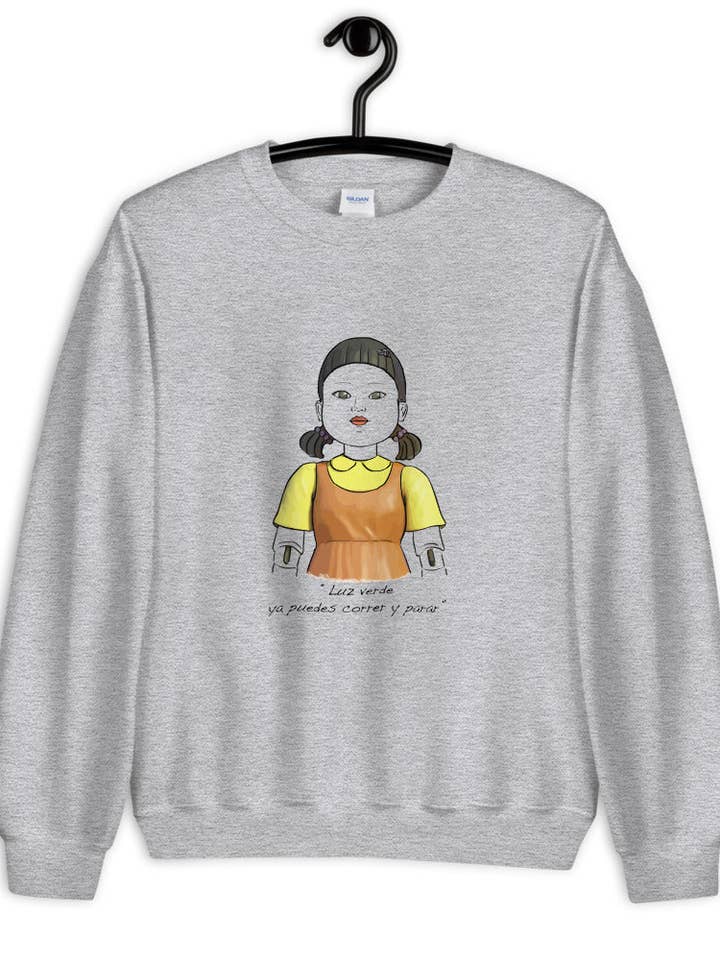 El Juego del Calamar sweatshirt, robotpige for engroshandel hos El loco del Pelo Rizo