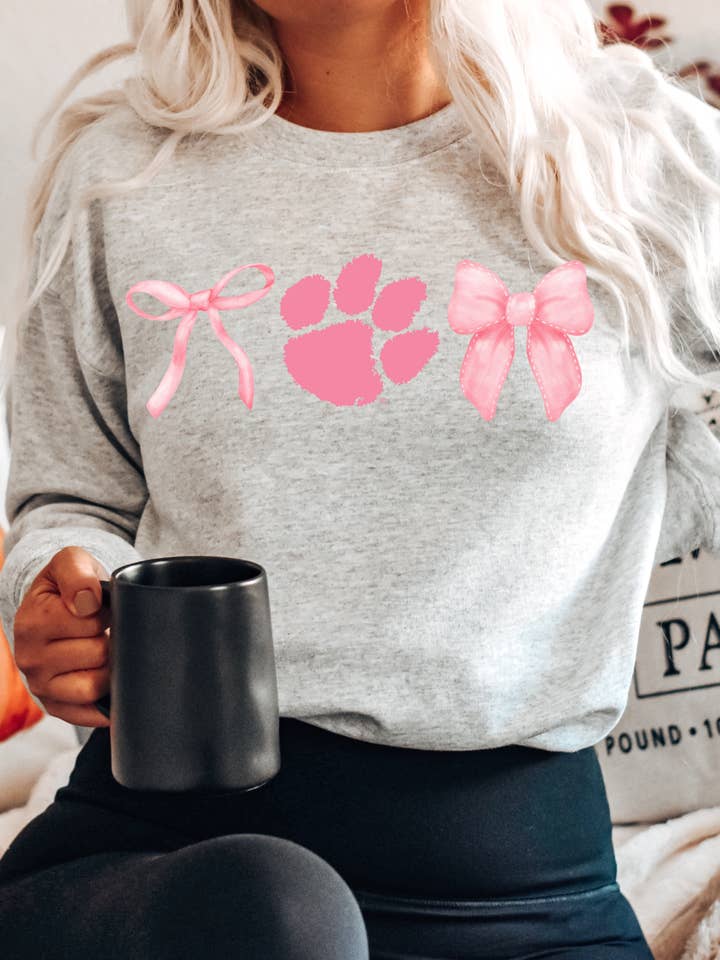 Clemson Tigers Strikken ROZE Grafische Trui voor Volwassenen voor wholesale door Uncommon Label