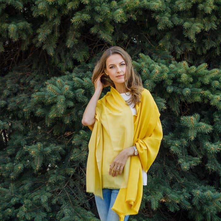 Yellow Salme Scarf for wholesale on Faire2