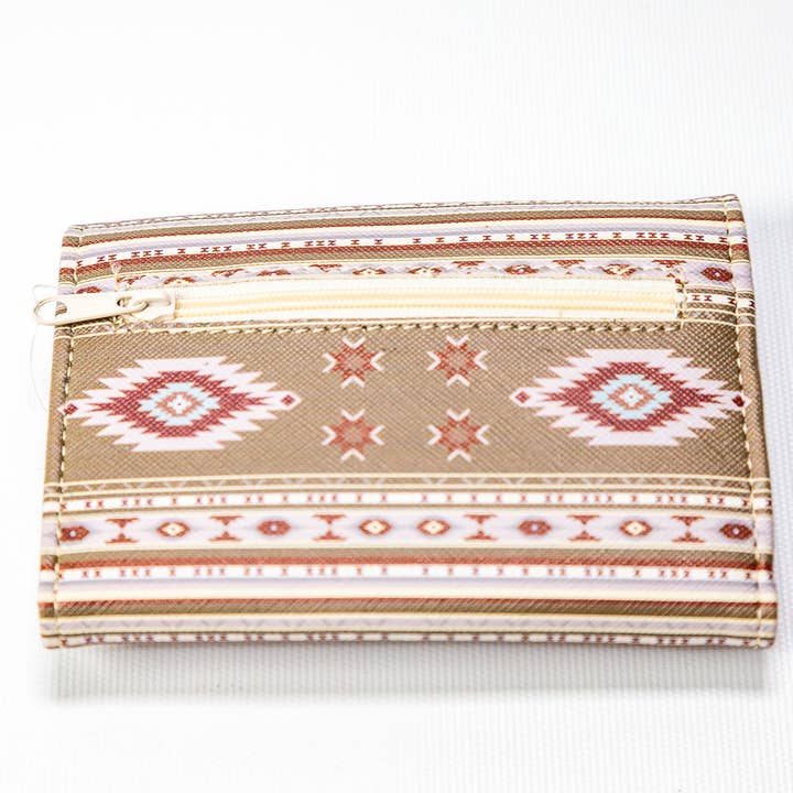 Flag Matrix Inc - Wholesale Wallet - Women's - Myka 5″ Tri-fold Native Wallet1