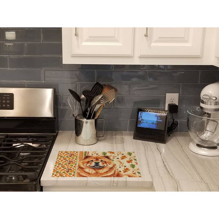 Rode Chow Chow Erfgoed Herfst Snijplank WDK7780 voor wholesale door Caroline's Treasures