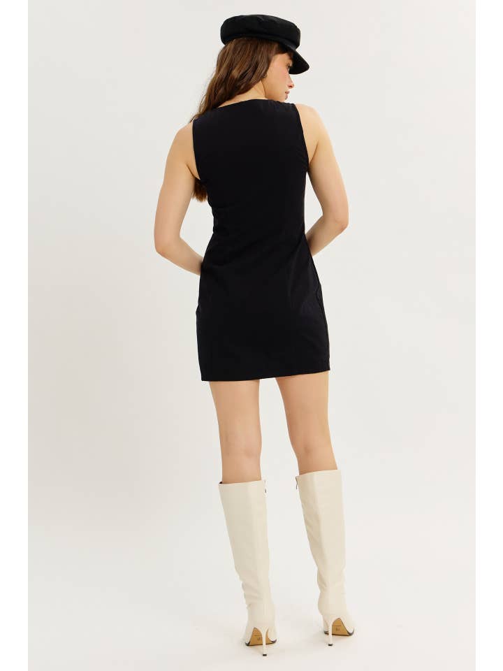 idem ditto - Wholesale Dress ā Women's - REFINED YET PLAYFUL SLIM FIT MINI DRESS WITH CONTRAST BOW19