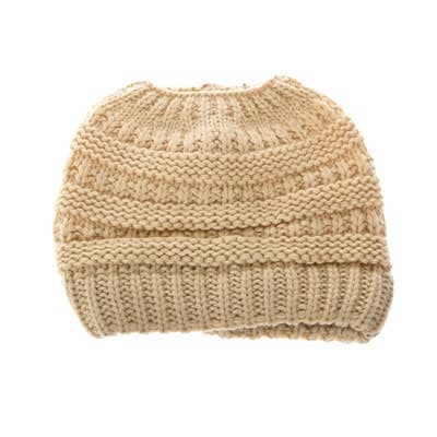 DNMC - Wholesale Beanie - Women's - Messy Bun Ponytail Beanie - 5 Colors!3