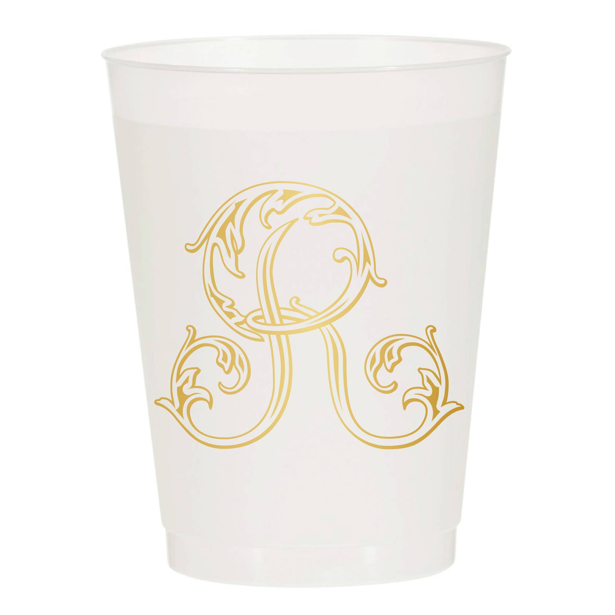 Sip Hip Hooray - Wholesale Disposable Cup - Initial Monogrammed Frosted Cups15