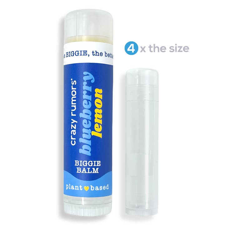 Crazy Rumors - Wholesale Lip Balm - All Natural, Vegan BIGGIE Blueberry Lemon Lip Balm