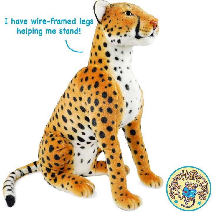 VIAHART Toy Co. - Wholesale Stuffed/Plush Toy - Kids & Baby - Cecil The Cheetah | 26 Inch Stuffed Animal Plush