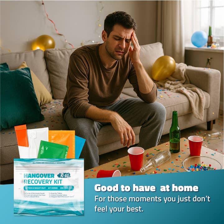 Kit U Safe - Wholesale First Aid Kit - Blue Hangover Kits4