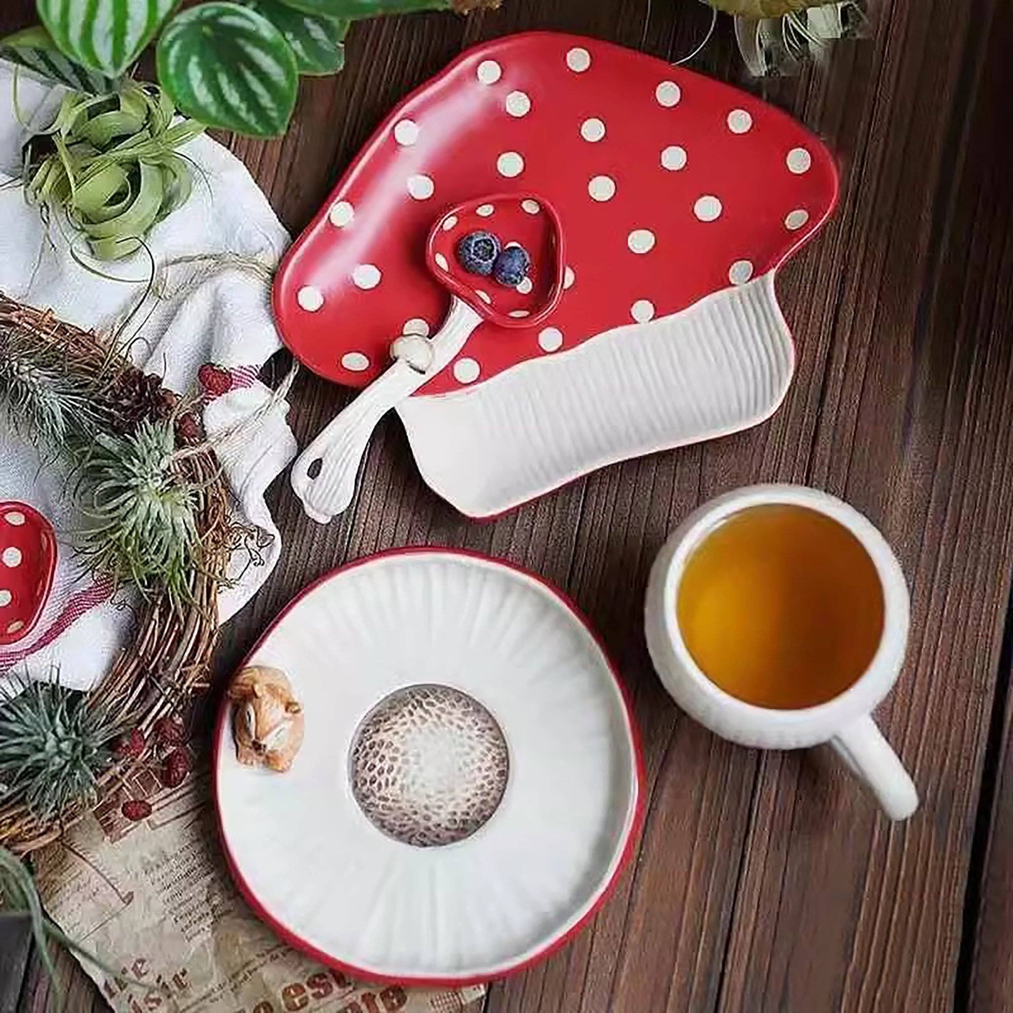 MinoCraft - Wholesale Theepot - MinoCraft keramische theepot in de vorm van een feeënpaddenstoel8