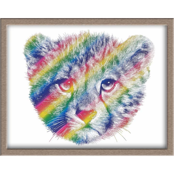 JoyousJoyfulJoyness - Wholesale Art Print - Cheetah Cub Foiled Art Print1