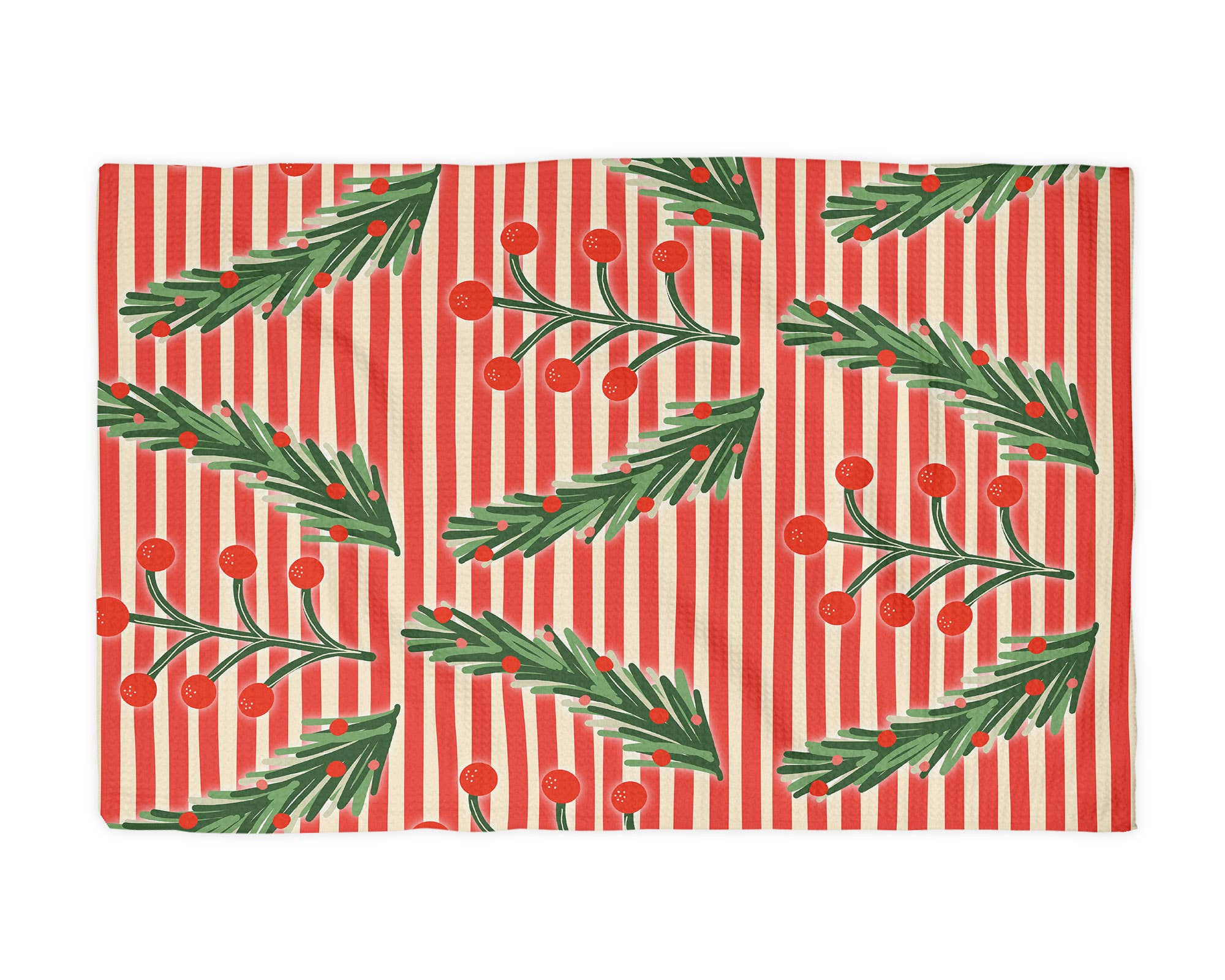 Canary Road - Vente Torchons - Torchon de cuisine rétro de Noël, gaufre, pâtisserie des fêtes1