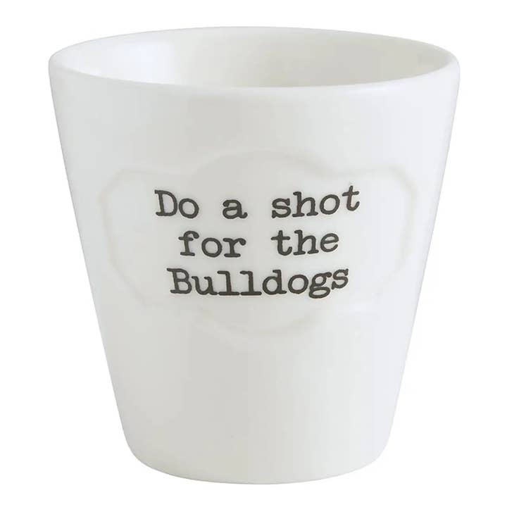 Bulldogs Shot Glass - Set of 12 for wholesale by Angle