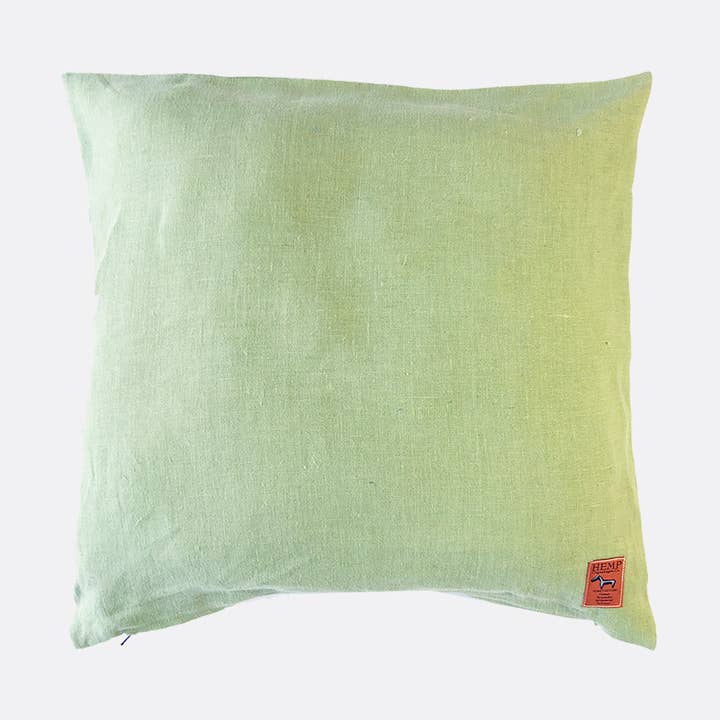 Throw-Pillow Cover 100% Hemp Sage for wholesale by Hemp Copenhagen Co.