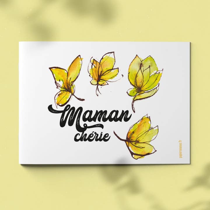 Maman Chérie Fleurie card for wholesale by papier ananas