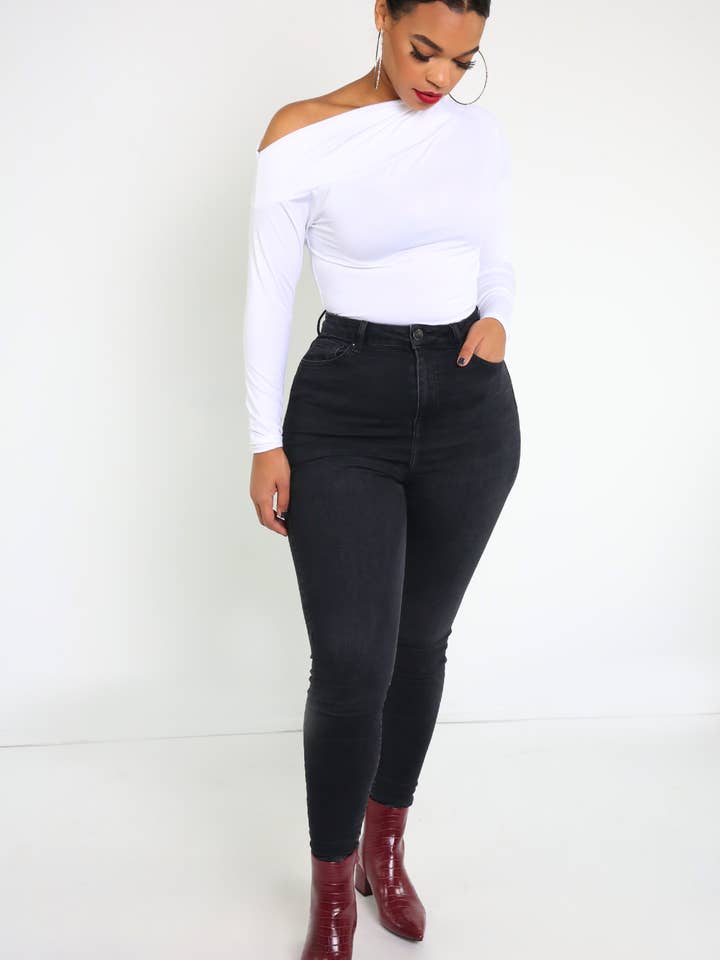 REBDOLLS - Wholesale Bodysuit - Women's - Zoe Drop Shoulder Bodysuit5