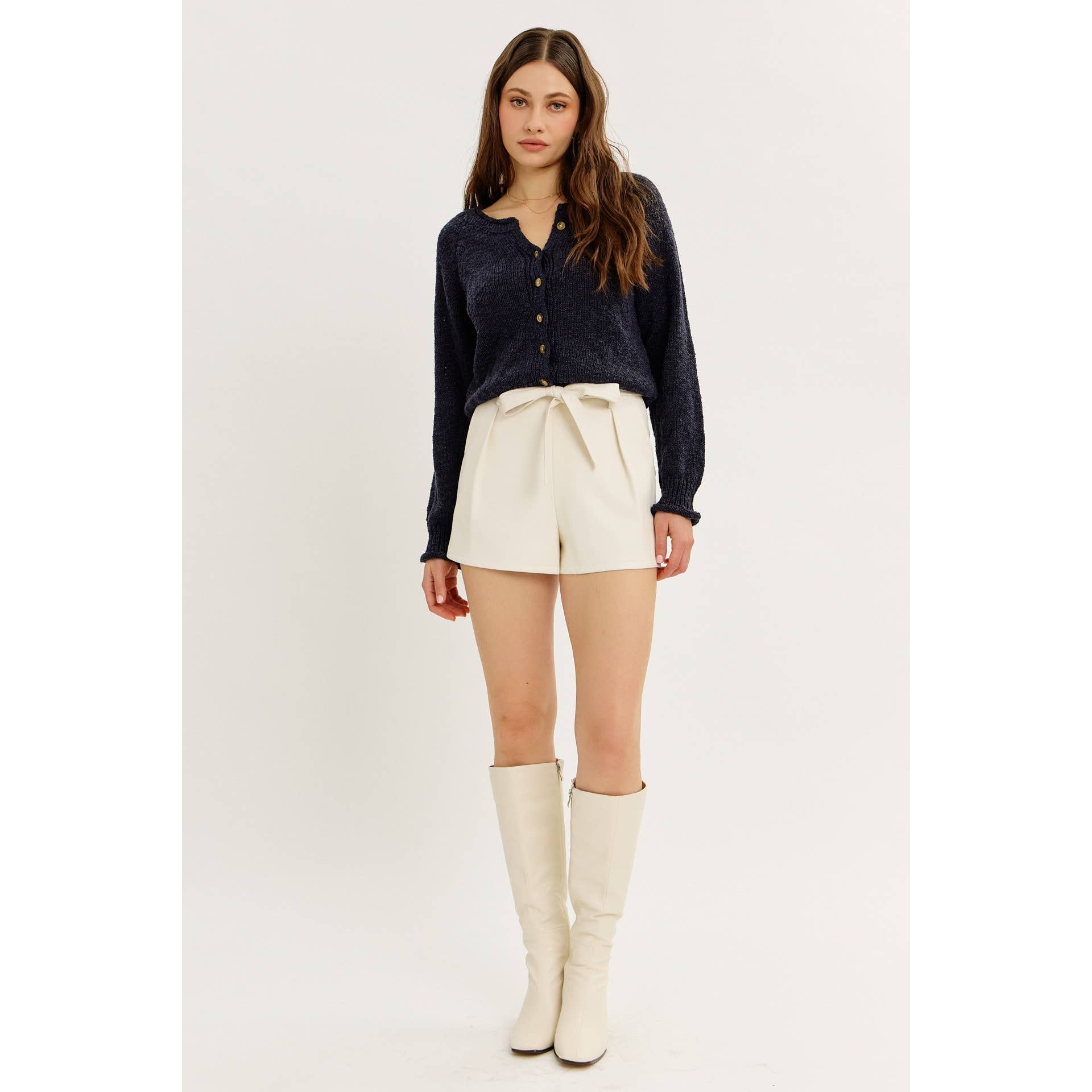 idem ditto – Engroshandel Cardigan - Dame – LETSTRUKTURERET CARDIGAN MED KNAPPER6