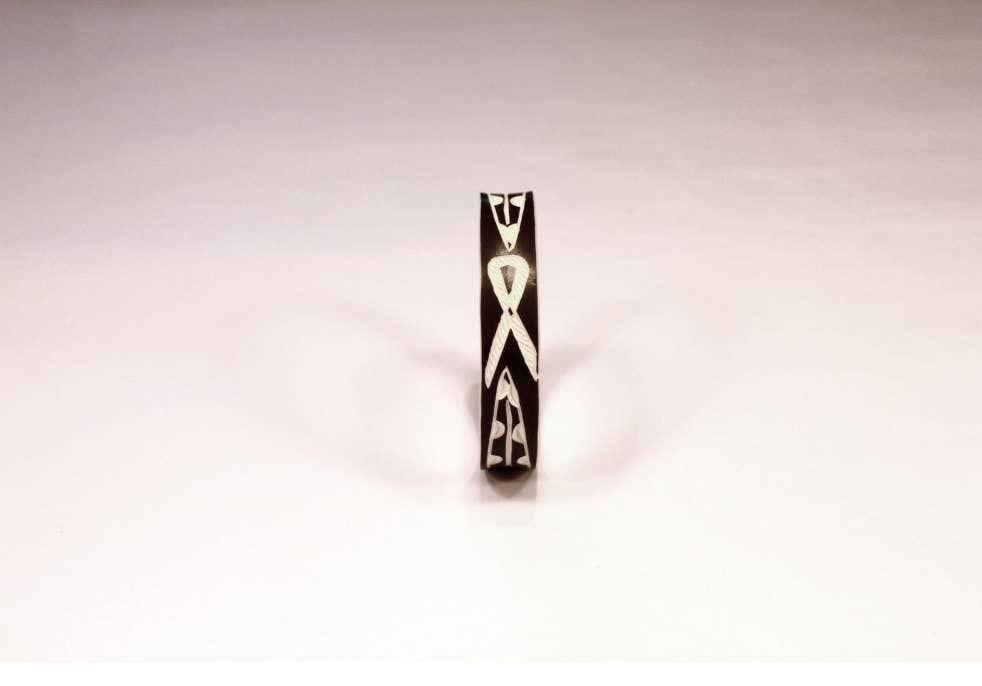 UNTIL THERES A CURE FOUNDATION – wholesale Manschettarmband – Handsnidad afrikansk konst armband4