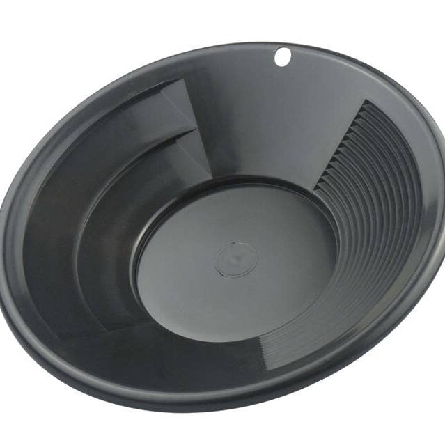Adventure Market - Wholesale Sporting Accessories - 10" Black Dual Riffle Gold Pan