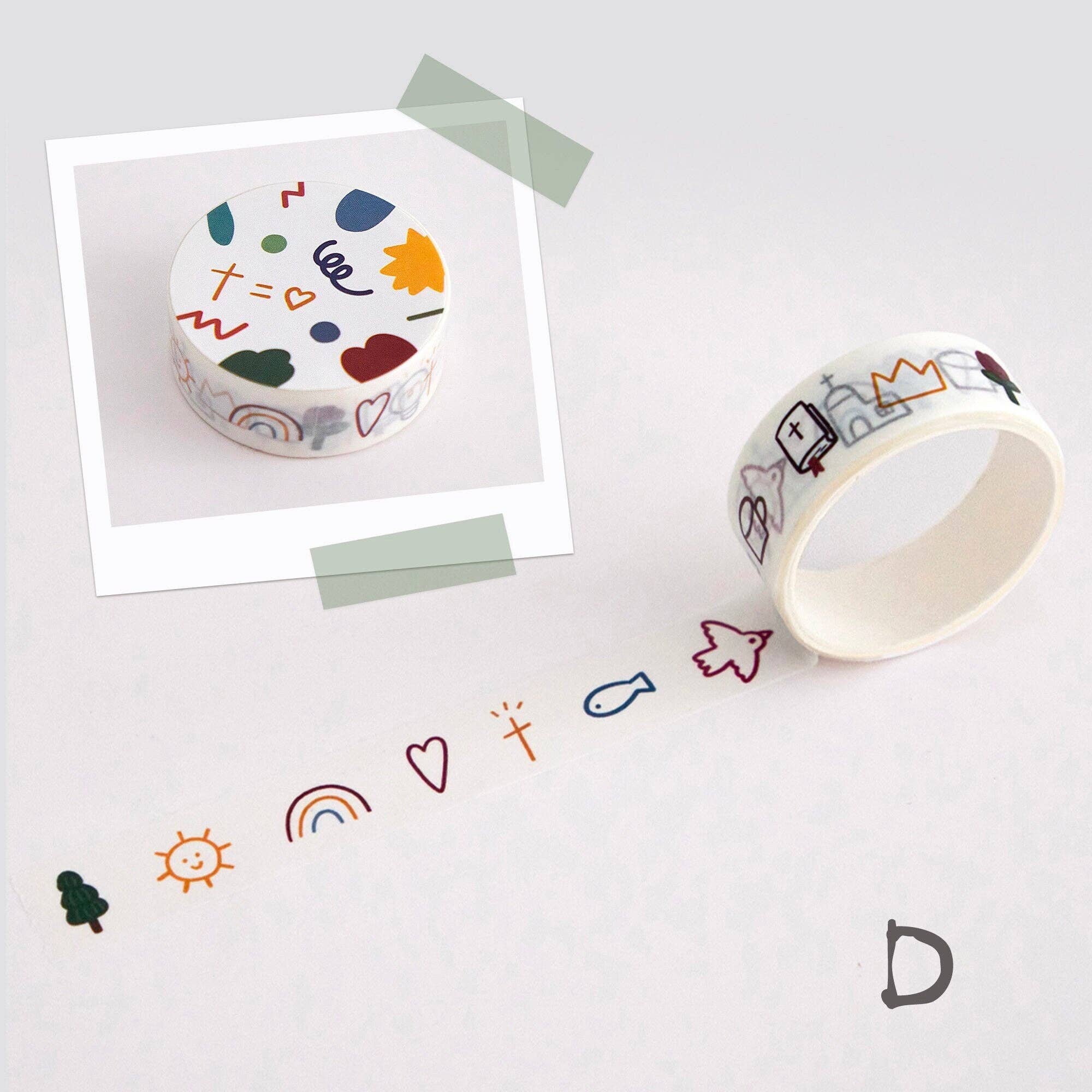 LuminaSalina - Wholesale Washi Tape - Christian Washi Tape | God | Jesus Christ | Religious Gift | Church | Cute | Faith Hope Love4