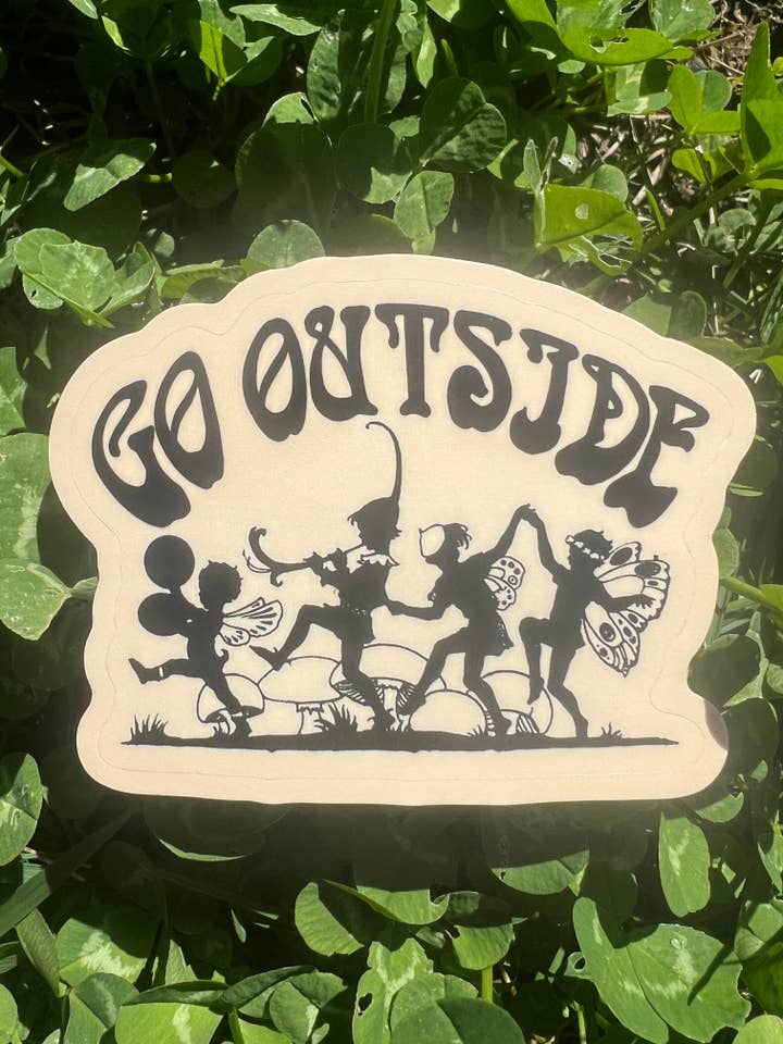 Go Outside STICKER 3 Inch for wholesale by Astral Weekend
