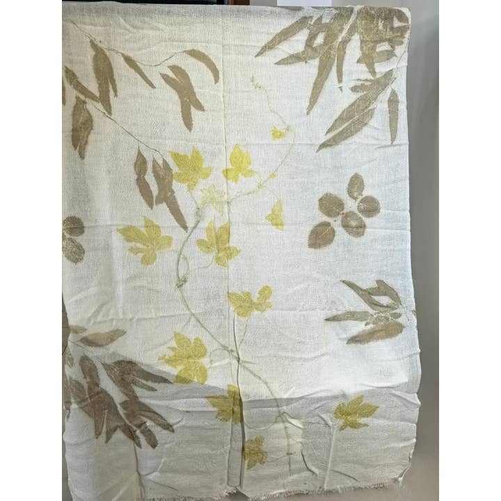 Botanical Dyeing Floral Light Print Scarf for wholesale by BELLISSIMA FASHION